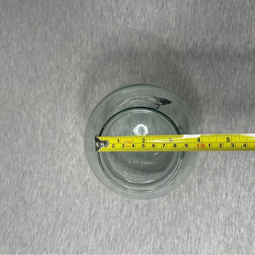 Target 6.5” Rounded Open Top Glass Decorative Vase Bowl